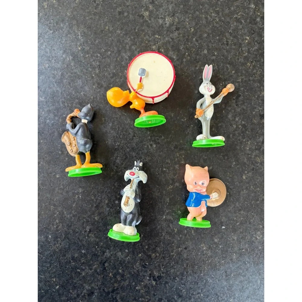 Vintage 1979 Warner Bros Looney Tune Band Characters Cake toppers